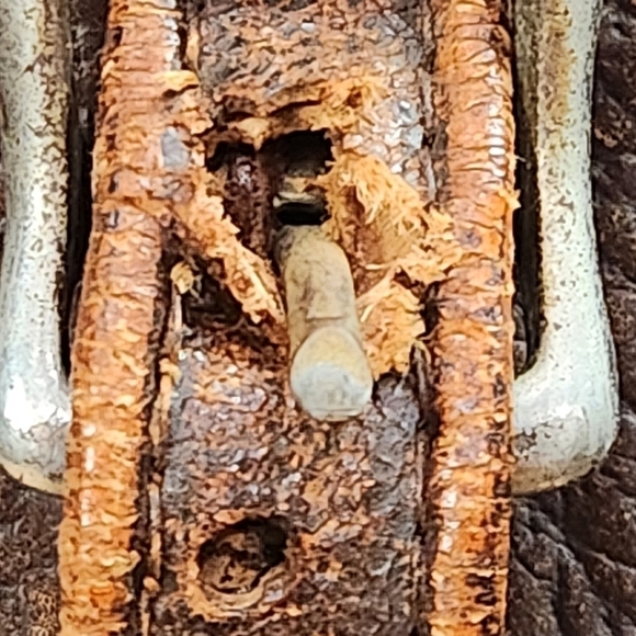 VINTAGE 1930s Distressed Briefcase - Picture 6 of 17